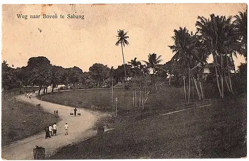 alte Ansichtskarte Sabang Niederl.Indien gel. 1910