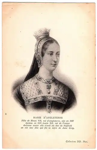 Alte Ansichtskarte Marie von England ungel.um 1900