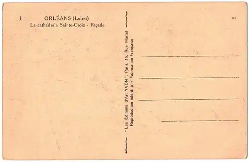 	Alte Ansichtskarte Orleans ungel.um 1910