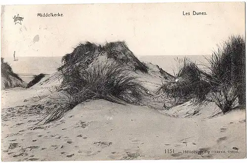 Alte Ansichtskarte Middelkerke gel. um 1910