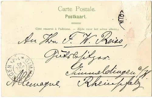 	Alte Ansichtskarte Middelkerke gel. um 1905