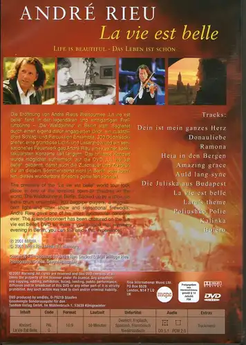 Andre Rieu - La vie est belle - DVD Neu