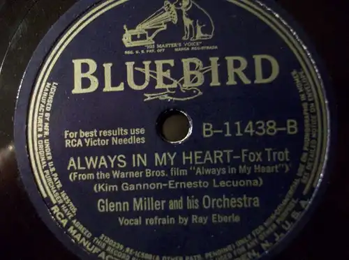 GLENN MILLER "When The Roses Bloom Again" Bluebird 10"