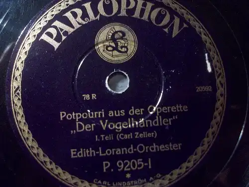 EDITH-LORAND-ORCH."Potpourri aus DER VOGELHÄNDLER" 12"