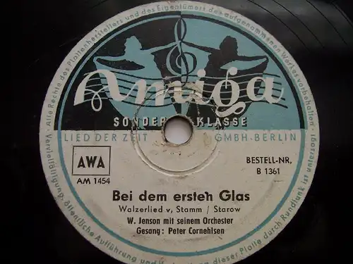 WERNER SCHÖNE "Dreimal darfst Du raten"  Amiga 78rpm