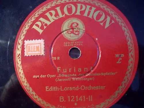 EDITH-LORAND-ORCHESTER "Böhmische Polka" Parlophon 10"
