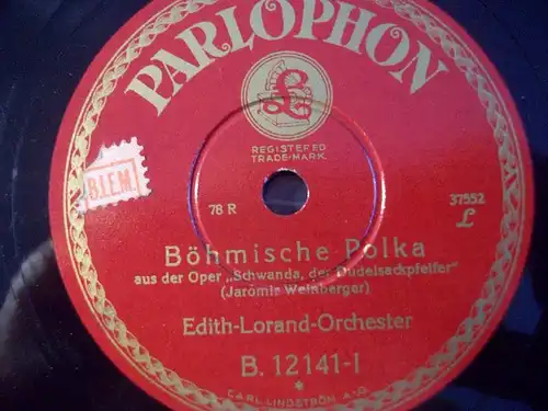 EDITH-LORAND-ORCHESTER "Böhmische Polka" Parlophon 10"