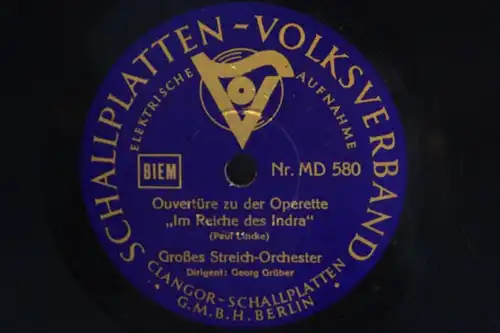 GEORG GRÜBER with Orch. "Glühwürmchen-Idyll" SCHALLPLATTEN-VOLKSVERBAND 12"