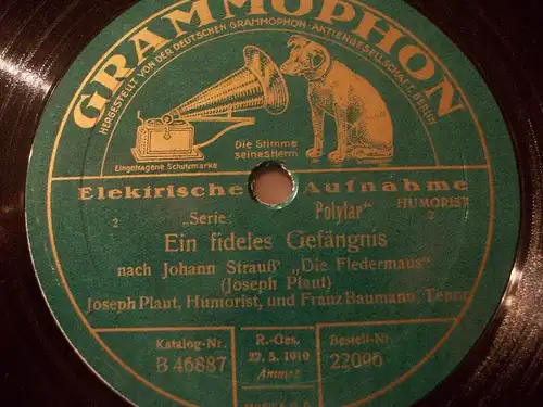 JOSEPH PLAUT & F. BAUMANN "Ein fideles Gefängnis" 1929