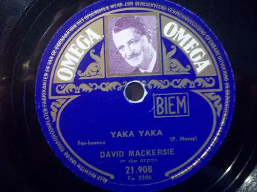 DAVID MACKERSIE "Rose Marie Polka /Yaka Yaka" Omega 10"