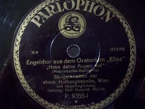 HEINRICH MÜLLER "Habe deine Augen auf - ELIAS"12" 78rpm