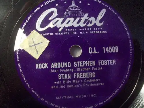 STAN FREBERG "Rock Around Stephen Foster / The Yellow Rose Of Texas" Capitol 10"