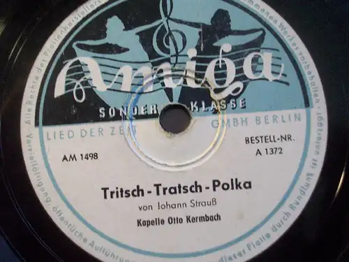KAPELLE OTTO KERMBACH "Münchener Kindl / Tritsch-Tratsch-Polka" Amiga 78rpm 10"