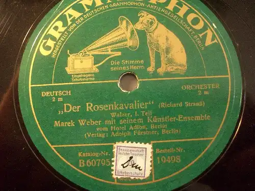 MAREK WEBER & ENSEMBLE "Der Rosenkavalier - Walzer I & II - Strauss" Grammophon