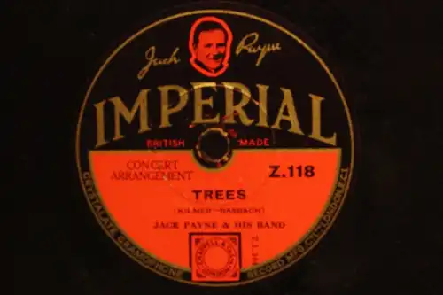 JACK PAYNE &HIS BAND "BIRD SONGS AT EVENTIDE" IMPERIAL 78rpm 12" Schellackplatte