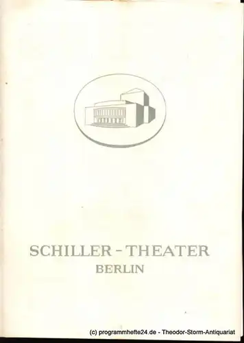 Schiller-Theater Berlin, Barlog Boleslaw, Beßler Albert Programmheft Der Arzt am Scheideweg. Komödie in fünf Akten von Bernard Shaw 1958-59 Heft 70