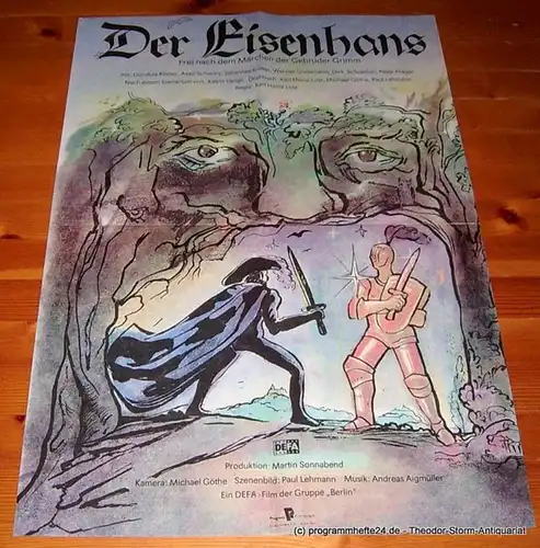 DEFA Gruppe Berlini Filmplakat Der Eisenhans. Frei nach dem Märchen der Gebrüder Grimm