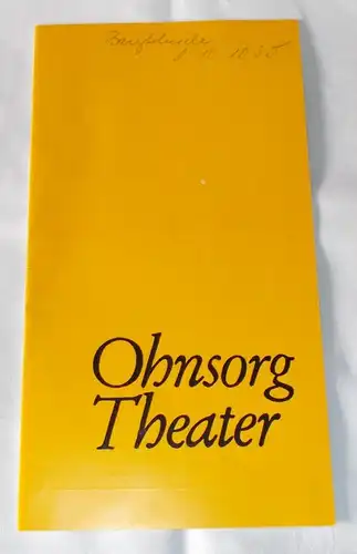 Ohnsorg Theater, Konrad Hansen Programmheft Hamborger Beer. Lustspiel von Heinrich Behnken