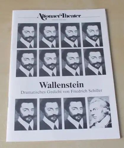 Altonaer Theater, Hans Fitze Programmheft WALLENSTEIN. Dramatisches Gedicht von Friedrich Schiller. Programmheft 7 Spielzeit 1989 / 90