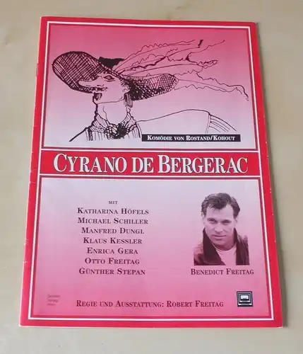 Erich Kuhnen Theater Produktion Berlin Programmheft Cyrano de Bergerac. Komödie von Rostand / Kohout