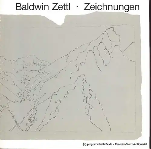 Zettl Baldwin Blei- und Silberstiftzeichnungen. Landschaften um das Kärntner Oberland