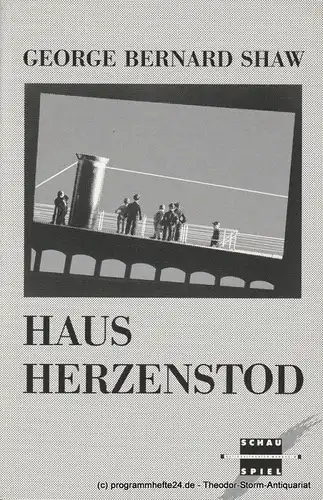 Nationaltheater Mannheim, Arnold Petersen, Hans-Jürgen Drescher, Heinke Wagner Programmheft Haus Herzenstod. Premiere 16. März 1991 Schauspielhaus Spielzeit 1990 / 91 Nr. 13