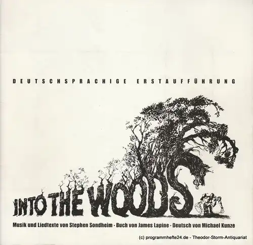 Theater Heilbronn, Andrea Körfer, Sabine Wilmer Programmheft Into The Woods ( Ab in den Wald ) Spielzeit 1989 / 90 Heft 10