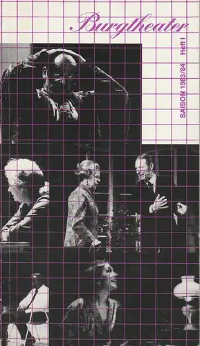 Österreichischer Bundestheaterverband, Burgtheater, Achim Benning, Erika Zabrsa, Lothar Knessl Programmheft Burgtheater Saison 1983 / 84 Planungen Heft 1