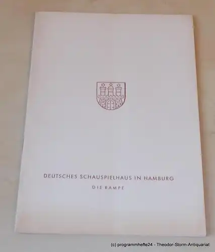 Gründgens Gustaf, Shaw Bernard, Trebitsch Siegfried, Penzoldt Günther, Wilken Rolf: Helden. Komödie in drei Akten. Sonnabend, 15. Juni 1957 Programmheft 12. Die Rampe. Deutsches Schauspielhaus in Hamburg 1956/57. 