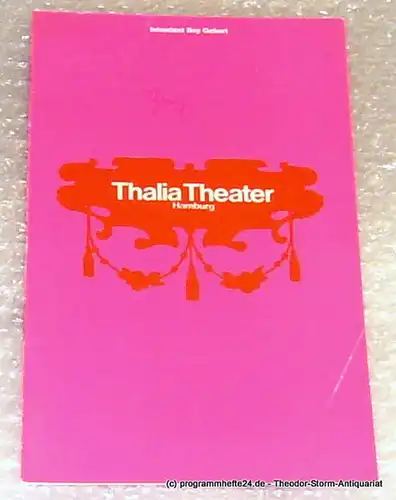 Thalia Theater Hamburg, Intendant Boy Gobert: Programmheft Kluges Kind ( Whise Child ) von Simon Gray. Spielzeit 1970/71. 