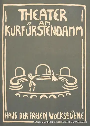 Theater am Kurfürstendamm. Haus der Freien Volksbühne. Dr. Siegfried Nestriepke und Oscar Fritz Schuh: Programmheft Fast ein Poet. Schauspiel in vier Akten von Eugene O'Neill. Ab 15. April 1958. 