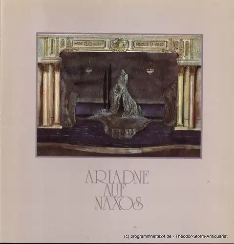 Hamburgische Staatsoper, Christoph von Dohnanyi, Dannenberg Peter: Programmheft Ariadne auf Naxos. Premiere 7. Oktober 1979. 
