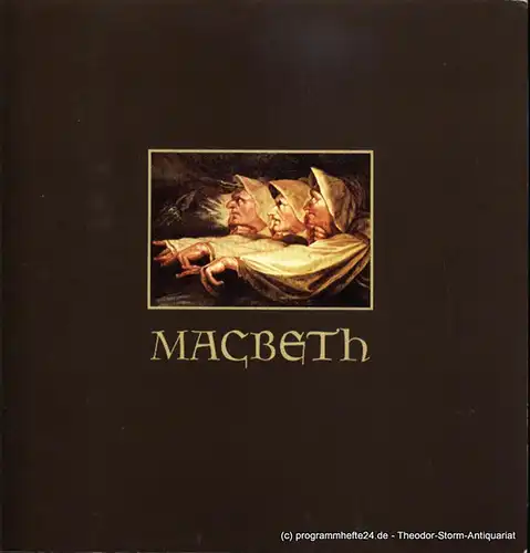 Hamburgische Staatsoper, Christoph von Dohnanyi, Dannenberg Peter: Programmheft Giuseppe Verdi MACBETH Premiere 10. Februar 1980. 