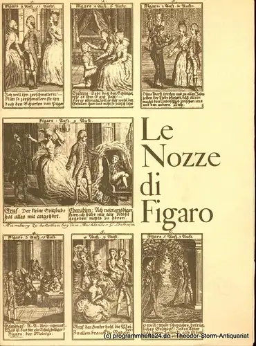 Hamburgische Staatsoper, Everding August: Programmheft Die Hochzeit des Figaro 21 Dezember 1974. 