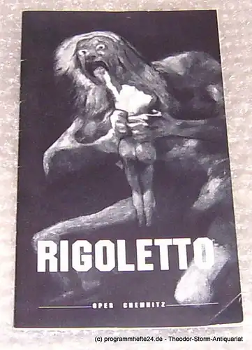 Städtische Theater Chemnitz, Leimert Volkmar: Programmheft Giuseppe Verdi Rigoletto. Premiere 2. Mai 1998. 