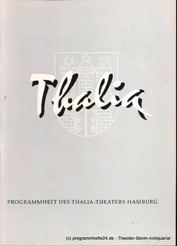 Dambek Albert, Kayser Conrad, Maertens Willy. Thalia. 116. Spielzeit 1959 / 60 Heft 8 Programmheft des Thalia-Theaters Hamburg. 