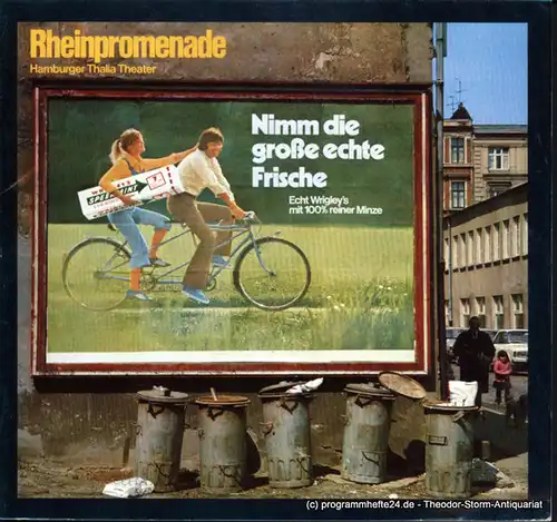 Thalia Theater Hamburg, Boy Gobert, Lunin Hanno: Programmheft  Karl Otto Mühl  Rheinpromenade Spielzeit 1973 / 74 Heft 12. 