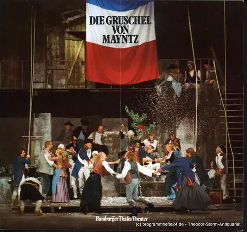Thalia Theater Hamburg, Boy Gobert, Müller-Buchow Peter: Programmheft Uraufführung Werner Simon Vogler Die Gruschel von Mayntz 27. September 1975 Spielzeit 1975 / 76. 