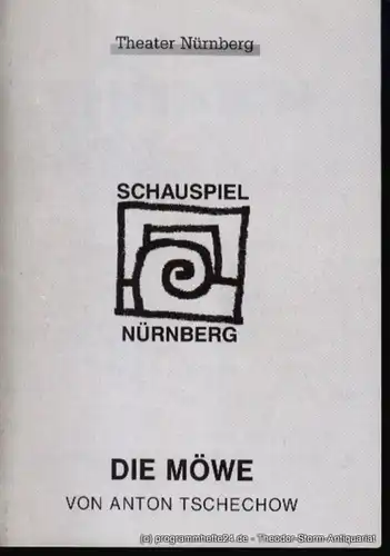 Städtische Bühnen Nürnberg, Schauspiel Nürnberg, Holger Berg, Faustmann Hartmut: Programmheft Premiere Die Möwe im Schauspielhaus am 26. April 1997 Spielzeit 1996/97 Heft 29. 