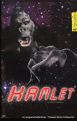 Schauspiel Bonn, Dohn Irma: Programmheft zu Hamlet von William Shakespeare. Herausgegeben zur Premiere am 14. September 1996. Spielzeit 1996 / 1997. Heft 80. 