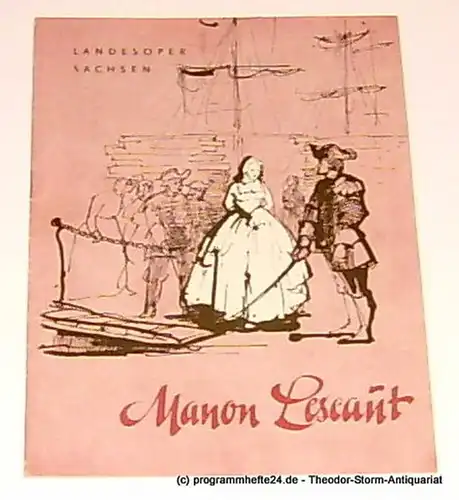 Landesoper Sachsen: Programmheft Manon Lescaut. 