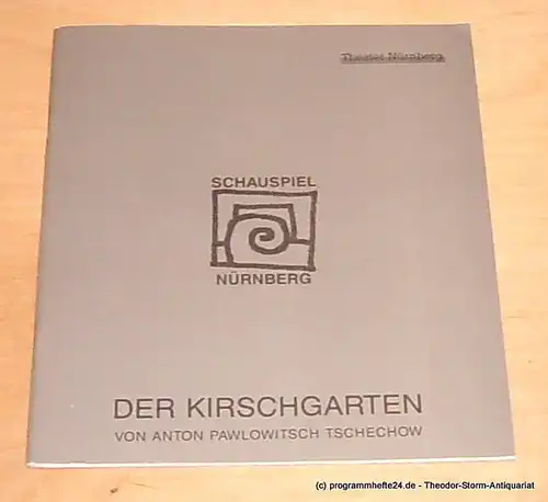 Städtische Bühnen Nürnberg, Lew Bogdan, Holger Berg, Eilert Georgia: Programmheft Premiere Der Kirschgarten von Anton Tschechow im Schauspielhaus am 15. Oktober 1994. Spielzeit 1994 / 95 Heft 1. 