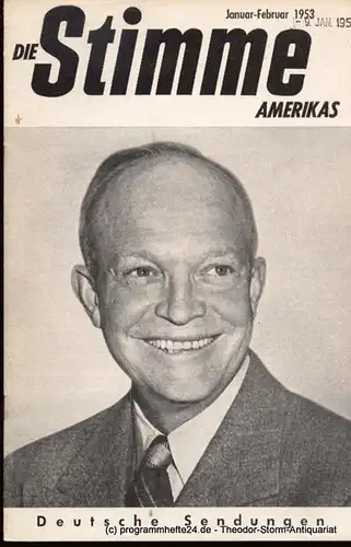 Die Stimme Amerikas: Programmheft Die Stimme Amerikas. Deutsche Sendungen März-April 1952. 