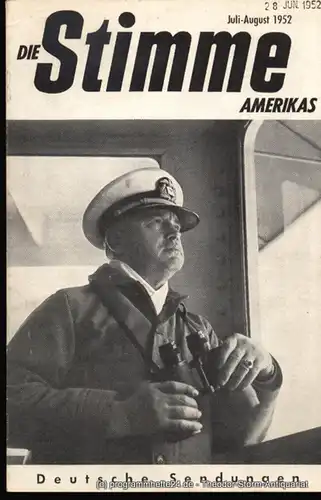 Die Stimme Amerikas: Programmheft Die Stimme Amerikas. Deutsche Sendungen Januar-Februar 1952. 