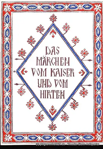 Theater der Jungen Generation Dresden, Rolf Büttner, Mehnert Monika: Programmheft Das Märchen vom Kaiser und vom Hirten von Bosko Trifunovic. Premiere am 15. April 1969. Spielzeit 1968 / 1969. 