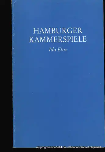 Hamburger Kammerspiele, Ida Ehre, Aust Jan: Programmheft Memoiren von John Murrell. Premiere am 4. März 1980. Blätter der Hamburger Kammerspiele Spielzeit 1979 / 80 7. Heft. 