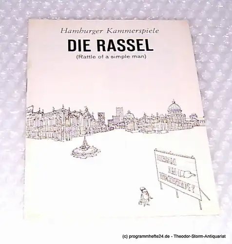 Hamburger Kammerspiele, Allgayer Wilhelm: Programmheft Die Rassel. Rattle of a simple man. Komödie von Charles Dyer. Blätter der Hamburger Kammerspiele 6. Heft der Spielzeit 1964 / 65. 