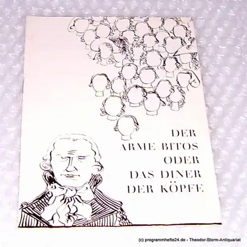 Hamburger Kammerspiele, Allgayer Wilhelm: Programmheft Der arme Bitos oder das Diner der Köpfe ( Le pauvre Bitos ou le diner des tetes ) von Jean Anouilh. Hamburger Erstaufführung. Blätter der Hamburger Kammerspiele 5. Heft der Spielzeit 1964 / 65. 