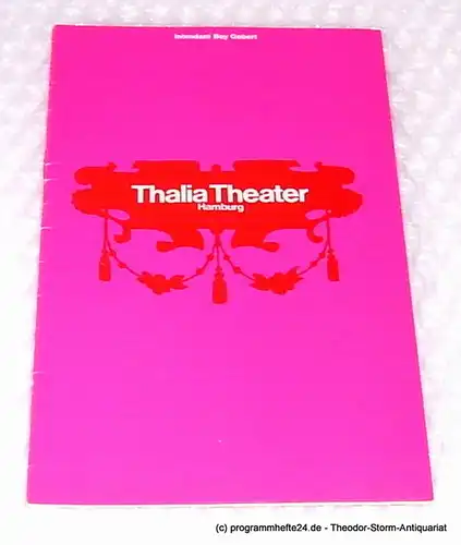 Thalia Theater Hamburg, Boy Gobert, Blasche Gerhard, Gerber Hannelore: Programmheft Viel Lärm um Nichts. Lustspiel von William Shakespeare. Spielzeit 1969 / 70 Heft 6. 