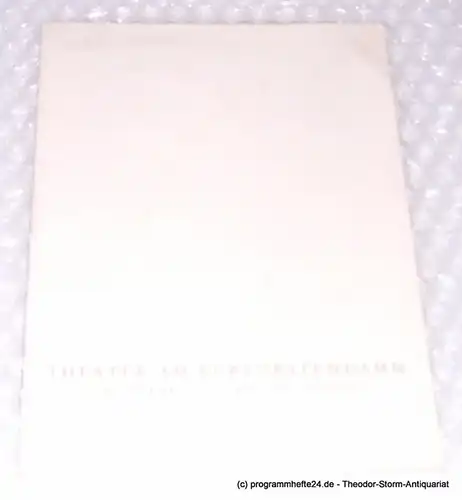 Theater am Kurfürstendamm, Haus der freien Volksbühne, Specht Bernhard: Programmheft Die Grasharfe. Ein Stück von Truman Capote. Ab 6. April 1962. Spielzeit 1961 / 62. 